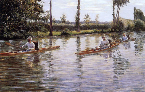  Gustave Caillebotte Perissoires sur l'Yerres (also known as Boating on the Yerres) - Hand Painted Oil Painting