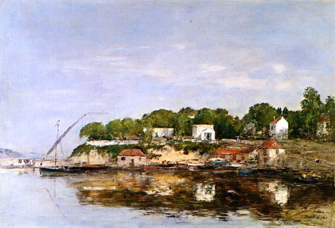  Eugene-Louis Boudin Petit Port de Saint-Jean near Villefranche - Hand Painted Oil Painting