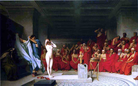  Jean-Leon Gerome Phyrne before the Areopagus - Hand Painted Oil Painting