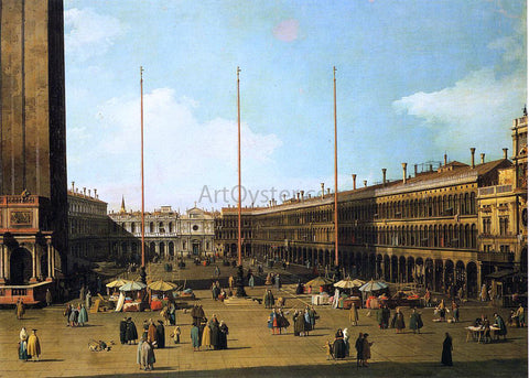  Canaletto Piazza San Marco, Looking Towards San Geminiano - Hand Painted Oil Painting