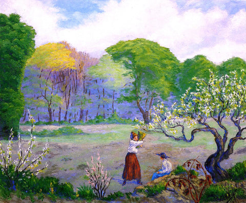  Paul Ranson Picking Flowers - Hand Painted Oil Painting