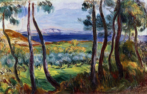  Pierre Auguste Renoir Pines in the Vicinity of Cagnes - Hand Painted Oil Painting
