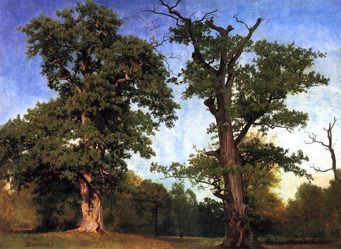 Albert Bierstadt Pioneers of the Woods - Hand Painted Oil Painting