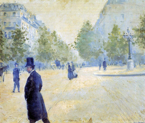  Gustave Caillebotte Place Saint-Augustin, Misty Weather - Hand Painted Oil Painting