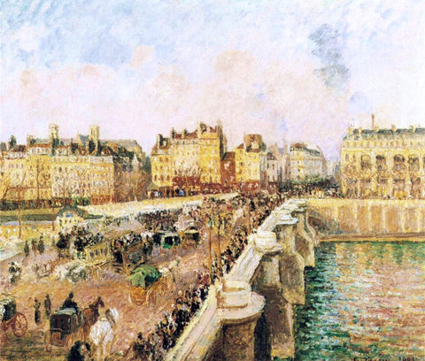  Camille Pissarro Pont Neuf, Afternoon, Sunshine - Hand Painted Oil Painting