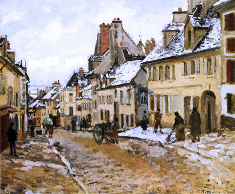  Camille Pissarro Pontoise, the Road to Gisors in Winter - Hand Painted Oil Painting