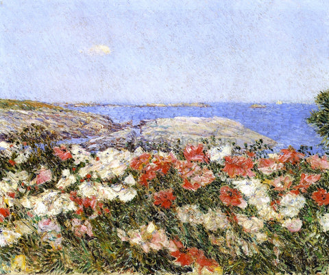  Frederick Childe Hassam Poppies on the Isles of Shoals - Hand Painted Oil Painting