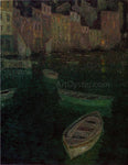  Henri Le Sidaner Port in Full Moon - Hand Painted Oil Painting