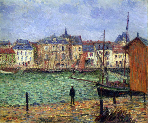  Gustave Loiseau Port Pornic - Hand Painted Oil Painting