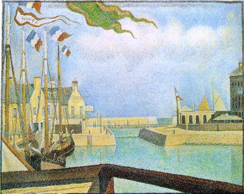  Georges Seurat Port-en-Bassin - Sunday - Hand Painted Oil Painting