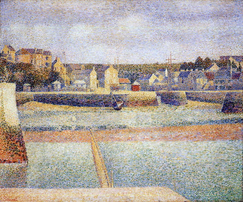  Georges Seurat Port-en-Bessin, The Outer Harbor, Low Tide - Hand Painted Oil Painting