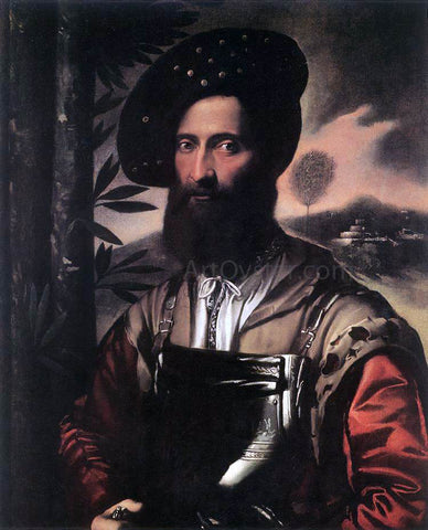  Dosso Dossi Portrait of a Warrior - Hand Painted Oil Painting