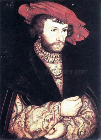  The Elder Lucas Cranach Portrait of a Young Man - Hand Painted Oil Painting
