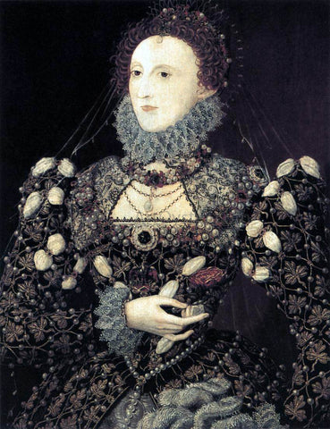  Nicholas Hilliard Portrait of Elizabeth I, Queen of England - Hand Painted Oil Painting