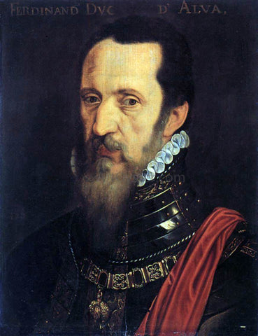  Willem Key Portrait of Ferdinand Alvarez de Toledo - Hand Painted Oil Painting