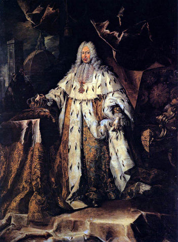  Ferdinand Richter Portrait of Gian Gastone de' Medici, Grand Duke of Tuscany - Hand Painted Oil Painting