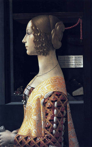  Domenico Ghirlandaio Portrait of Giovanna Tornabuoni - Hand Painted Oil Painting