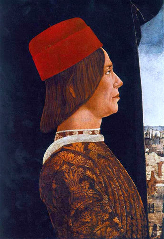  Ercole De' Roberti Portrait of Giovanni II Bentivoglio - Hand Painted Oil Painting