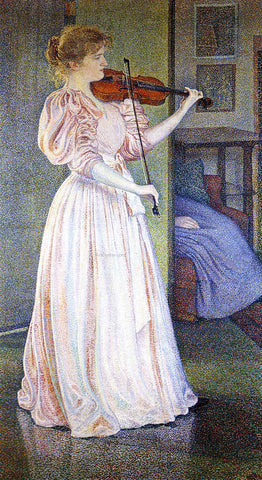  Theo Van Rysselberghe Portrait of Irma Sethe - Hand Painted Oil Painting