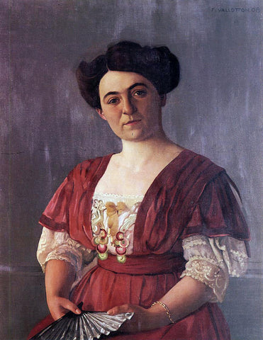  Felix Vallotton Portrait of Madame Hasen - Hand Painted Oil Painting