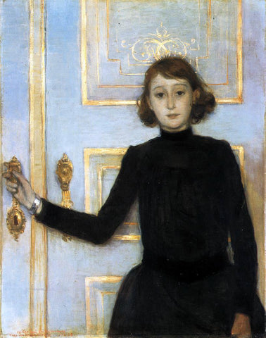  Theo Van Rysselberghe Portrait of Marguerite van Mons - Hand Painted Oil Painting