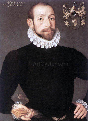  Pieter Pourbus Portrait of Olivier van Nieulant - Hand Painted Oil Painting