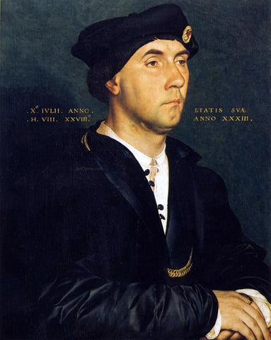  The Younger Hans Holbein Portrait of Sir Richard Southwell - Hand Painted Oil Painting
