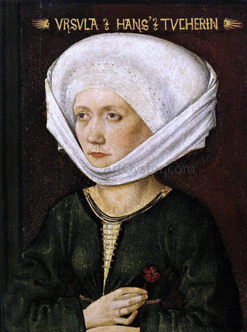  Michael Wolgemut Portrait of Ursula Tucher - Hand Painted Oil Painting