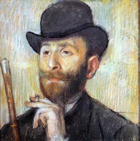  Edgar Degas Portrait of Zacherie Zacharian - Hand Painted Oil Painting