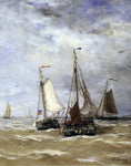  Hendrik Willam Mesdag Preparations for Departure - Hand Painted Oil Painting