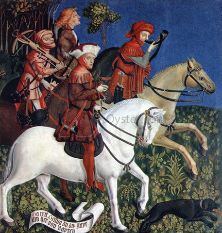  Master of the Polling Panels Prince Tassilo Rides to Hunting - Hand Painted Oil Painting