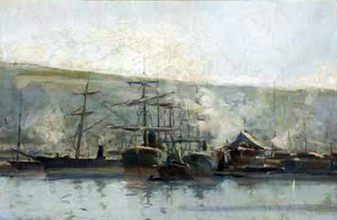  Eliseo Meifren I Roig Puerto - Hand Painted Oil Painting