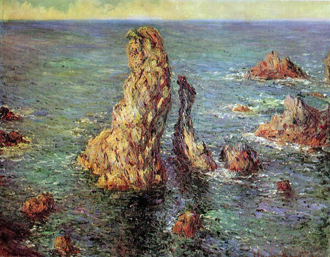  Claude Oscar Monet Pyramids at Port-Coton - Hand Painted Oil Painting