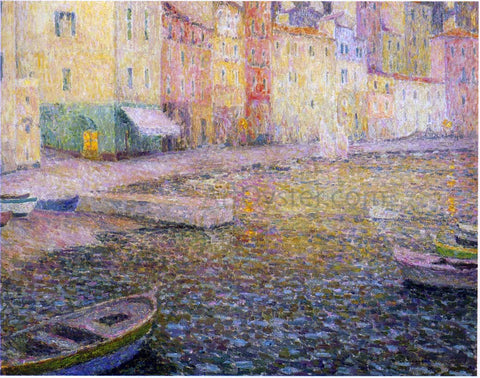  Henri Le Sidaner Quay at Twilight - Hand Painted Oil Painting