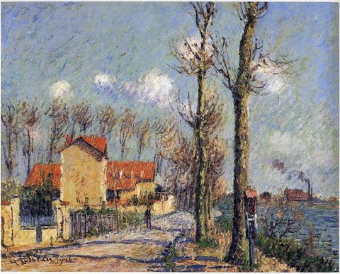  Gustave Loiseau Quay of Pothius in Pontoise - Hand Painted Oil Painting