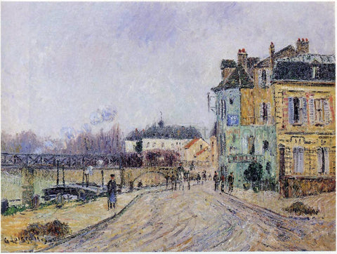  Gustave Loiseau Quay on Oise in Pontoise - Hand Painted Oil Painting