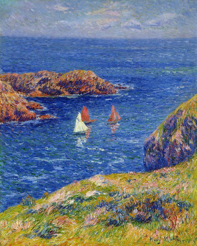  Henri Moret Quessant, Calm Day - Hand Painted Oil Painting