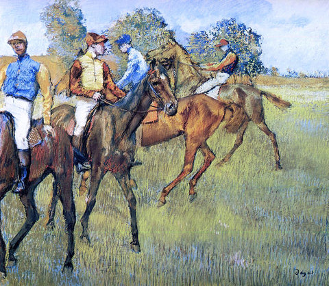  Edgar Degas Race Horses - Hand Painted Oil Painting
