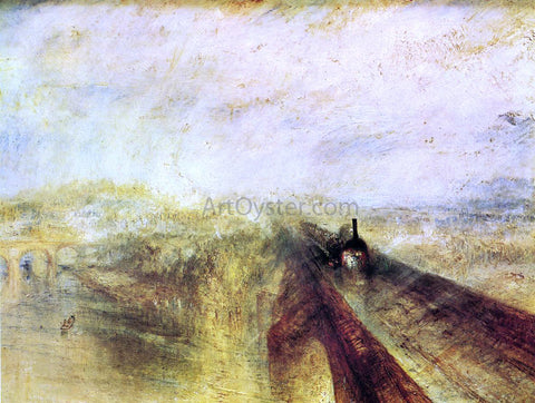  Joseph William Turner Rail, Steam and Speed - the Great Western Railway - Hand Painted Oil Painting