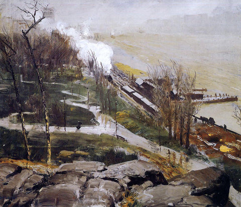  George Wesley Bellows A Rain on the River - Hand Painted Oil Painting