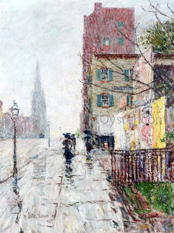  Frederick Childe Hassam A Rainy Day - Hand Painted Oil Painting