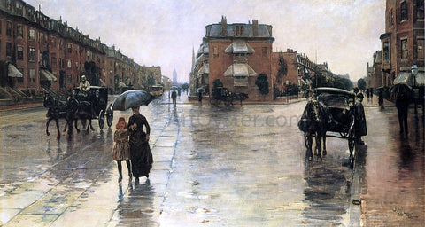  Frederick Childe Hassam Rainy Day, Boston - Hand Painted Oil Painting