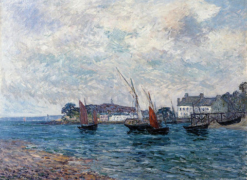  Maxime Maufra Reentering Port at Douarnenez (also known as Finistere) - Hand Painted Oil Painting