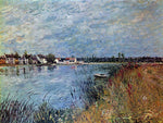  Alfred Sisley Riverbank at Saint-Mammes - Hand Painted Oil Painting
