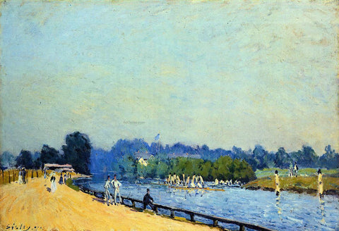  Alfred Sisley Road from Hampton Court - Hand Painted Oil Painting