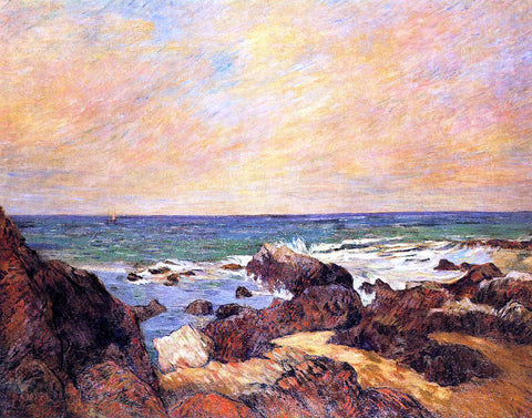  Paul Gauguin Rocks and Sea - Hand Painted Oil Painting