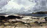  Eugene Isabey Rocks at Saint-Malo - Hand Painted Oil Painting