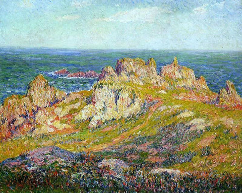  Henri Moret Rocks by the Sea - Hand Painted Oil Painting