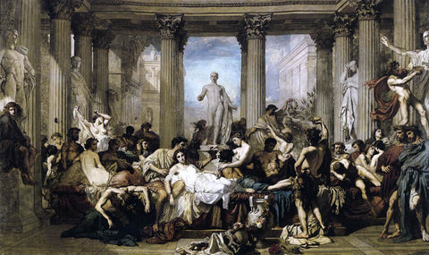  Thomas Couture Romans of the Decadence - Hand Painted Oil Painting