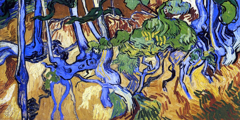  Vincent Van Gogh Roots and Tree Trunks - Hand Painted Oil Painting
